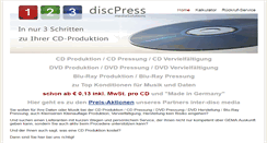 Desktop Screenshot of 123-cd-produktion.de